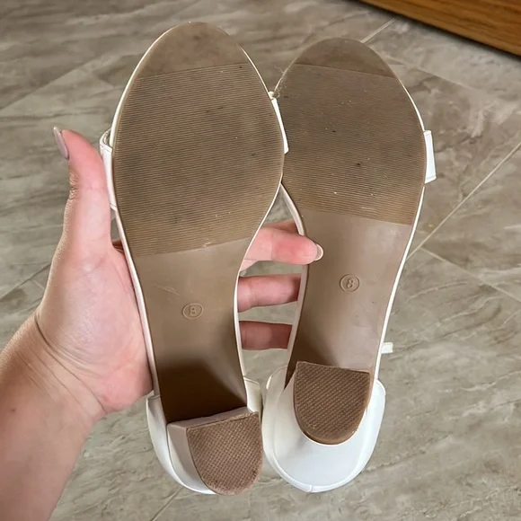 White Block Heel - Picture 4 of 4